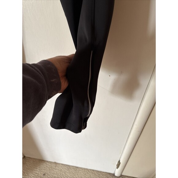 Nike Running Pants Black Dri-Fit Drawstring Zip Ankle Gym Track | Mens Small - Picture 7 of 12